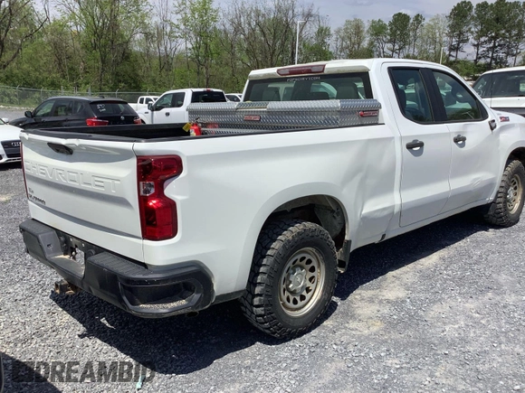 2019 Chevrolet Silverado 1500 Work Truck with VIN 1GCRYAEF9KZ257806, listed as a IAAI auction lot 42294637 with 126,881 mi miles and . Bid and sale history available at DreamBid. Image 3.