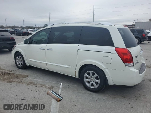 2008 Nissan Quest SL with VIN 5N1BV28U98N108155, listed as a Copart auction lot 45585015 with 182,082 mi miles and Clean Title. Bid and sale history available at carsss.com. Image 2.