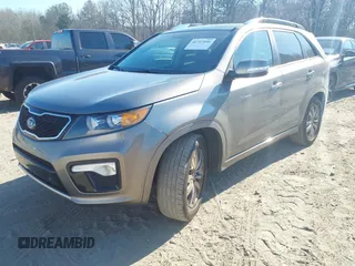 2012 Kia Sorento SX with VIN 5XYKW4A25CG196627, listed as a IAAI auction lot 41717846 with 219,194 mi miles. Bid and sale history available at carsss.com. Image 2.