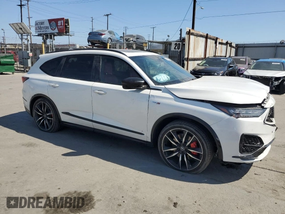 2024 Acura MDX Type S w/Advance Package with VIN 5J8YD8H81RL001171, listed as a Copart auction lot 54366615 with 23,669 mi miles and Salvage Title. Bid and sale history available at carsss.com. Image 4.
