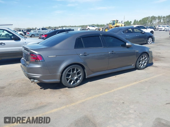 2008 Acura TL Type-S with VIN 19UUA76598A052681, listed as a IAAI auction lot 41790824 with 129,401 mi miles. Bid and sale history available at carsss.com. Image 4.