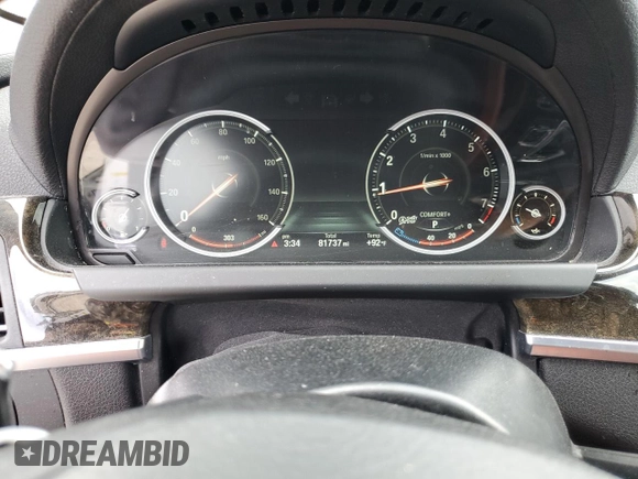 2016 BMW 6 Series 640i with VIN WBA6D0C56GG432211, listed as a Copart auction lot 60895154 with 81,737 mi miles and Salvage Title. Bid and sale history available at carsss.com. Image 9.
