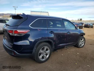 2014 Toyota Highlander Limited with VIN 5TDDKRFH4ES038655, listed as a Copart auction lot 86832854 with 132,178 mi miles and Salvage Title. Bid and sale history available at carsss.com. Image 3.