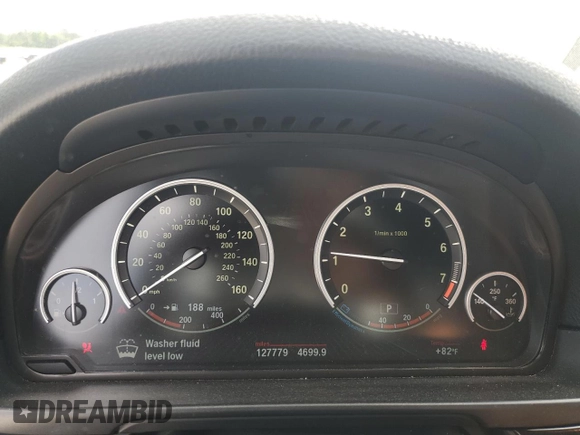 2013 BMW 5 Series 535i with VIN WBAFR7C57DC829343, listed as a Copart auction lot 61143005 with 127,779 mi miles and Salvage title. Bid and sale history available at DreamBid. Image 9.