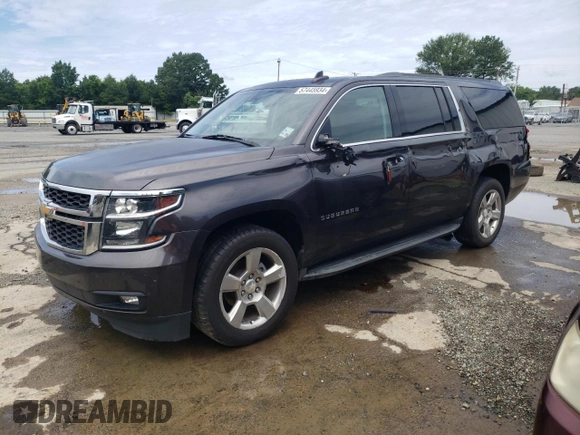 2016 Chevrolet Suburban LT with VIN 1GNSCHKC3GR312221, listed as a Copart auction lot 57445934 with 157,958 mi miles and Salvage Title. Bid and sale history available at carsss.com. Image 1.