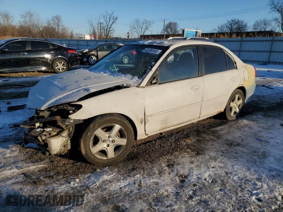 2004 Honda Civic EX with VIN JHMES26724S000767, listed as a Copart auction lot 45299155 with Not Provided miles and Salvage Title. Bid and sale history available at DreamBid. Image 1.