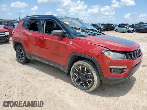 2020 Jeep Compass Trailhawk with VIN 3C4NJDDB5LT177298, listed as a Copart auction lot 61922045 with 108,619 mi miles and Salvage title. Bid and sale history available at DreamBid. Image 4.