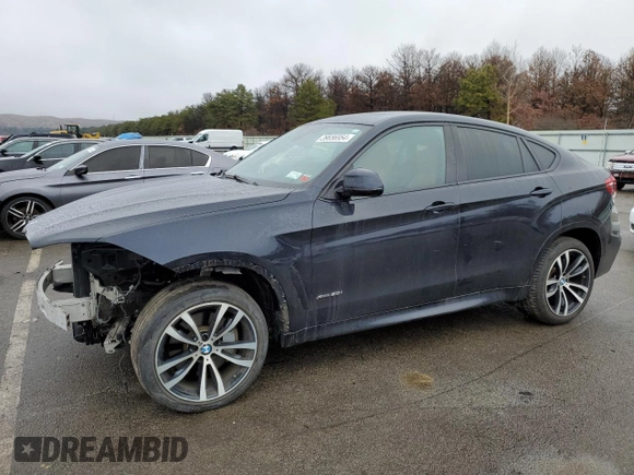 2018 BMW X6 xDrive50i with VIN 5UXKU6C51J0Z66610, listed as a Copart auction lot 39656954 with 48,217 mi miles and Non Repairable. Bid and sale history available at carsss.com. Image 1.