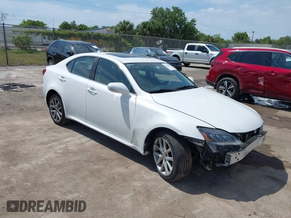 2011 Lexus IS 250 z VIN JTHCF5C24B5047820, wystawiony jako IAAI lot #42112789 z przebiegiem 109 254 mil mil oraz . Historia ofert i sprzedaży dostępna na DreamBid. Obrazek 1.