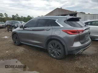 2020 Infiniti QX50 Luxe with VIN 3PCAJ5M17LF120708, listed as a Copart auction lot 57943945 with 53,649 mi miles and Salvage title. Bid and sale history available at DreamBid. Image 2.