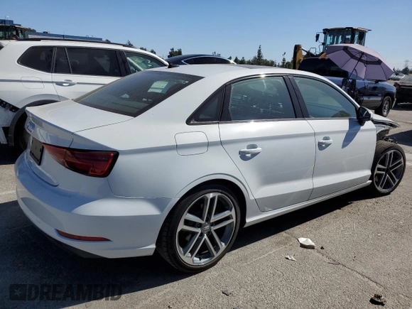 2019 Audi A3 Sedan Premium with VIN WAUAUGFF2KA086788, listed as a Copart auction lot 71160063 with 36,141 mi miles. Bid and sale history available at carsss.com. Image 3.