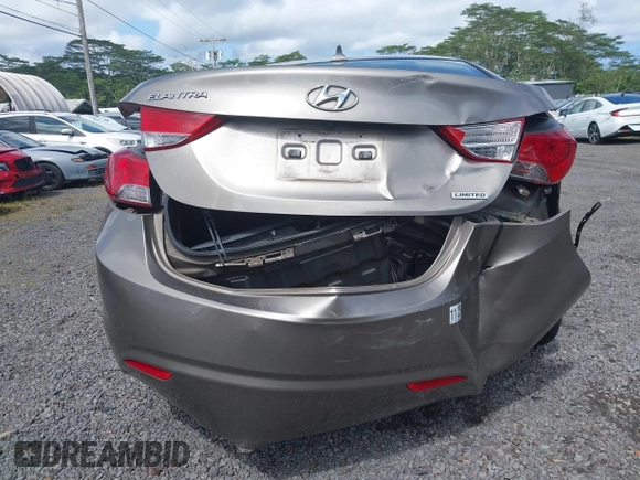 2013 Hyundai Elantra Limited with VIN 5NPDH4AE7DH419645, listed as a IAAI auction lot 41538041 with 53,935 mi miles and . Bid and sale history available at DreamBid. Image 16.