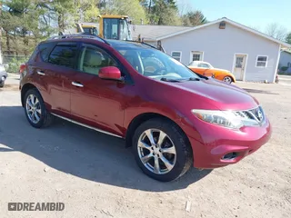 2012 Nissan Murano SV with VIN JN8AZ1MW5CW200604, listed as a IAAI auction lot 42121521 with 166,331 mi miles. Bid and sale history available at carsss.com. Image 1.
