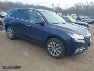 2014 Acura MDX Tech Pkg with VIN 5FRYD4H43EB021602, listed as a IAAI auction lot 41705215 with 140,767 mi miles. Bid and sale history available at carsss.com. Image 1.