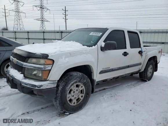 2005 Chevrolet Colorado 1SC LS Z85 with VIN 1GCDT136658240242, listed as a Copart auction lot 45260605 with 293,596 mi miles and Clean Title. Bid and sale history available at carsss.com. Image 1.