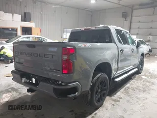 2024 Chevrolet Silverado 1500 Custom with VIN 3GCPDBEK4RG246258, listed as a IAAI auction lot 40882553 with Not Provided miles and . Bid and sale history available at DreamBid. Image 4.