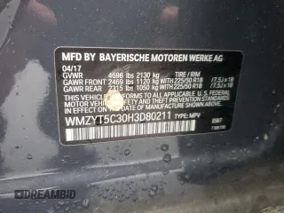 2017 MINI Countryman Cooper S with VIN WMZYT5C30H3D80211, listed as a Copart auction lot 52933305 with 51,206 mi miles and Salvage title. Bid and sale history available at DreamBid. Image 12.
