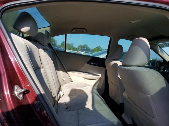 2016 Honda Accord Sedan LX with VIN 1HGCR2F30GA223080, listed as a Copart auction lot 52687775 with 130,420 mi miles and Salvage Title. Bid and sale history available at carsss.com. Image 10.