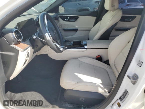 2024 Mercedes-Benz C 300 with VIN W1KAF4GB1RR185210, listed as a Copart auction lot 46951815 with 7,052 mi miles and Salvage title. Bid and sale history available at DreamBid. Image 7.