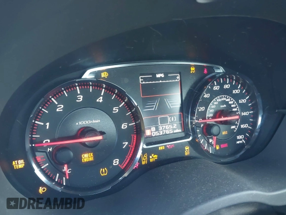 2019 Subaru WRX Limited with VIN JF1VA1N65K8816654, listed as a IAAI auction lot 41306510 with 53,765 mi miles. Bid and sale history available at carsss.com. Image 7.