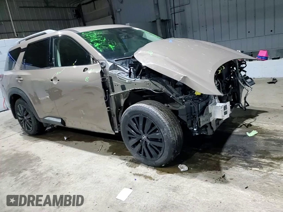 2024 Nissan Pathfinder Platinum with VIN 5N1DR3DK2RC229677, listed as a Copart auction lot 43374905 with 9,403 mi miles and Salvage title. Bid and sale history available at DreamBid. Image 11.