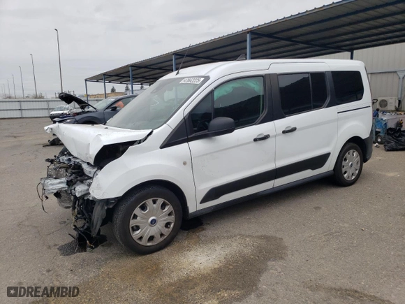 2022 Ford Transit Connect Wagon XL with VIN NM0GE9E28N1510125, listed as a Copart auction lot 47662225 with 47,750 mi miles and Salvage Title. Bid and sale history available at carsss.com. Image 1.