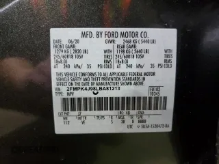 2020 Ford Edge SEL z VIN 2FMPK4J98LBA81213, wystawiony jako Copart lot #52887815 z przebiegiem 42 965 mil mil oraz Nie do naprawy • Non repairable. Historia ofert i sprzedaży dostępna na DreamBid. Obrazek 13.
