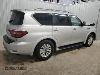 2023 Nissan Armada SV with VIN JN8AY2AD8P9690973, listed as a Copart auction lot 41570965 with 41,414 mi miles and Salvage title. Bid and sale history available at DreamBid. Image 3.