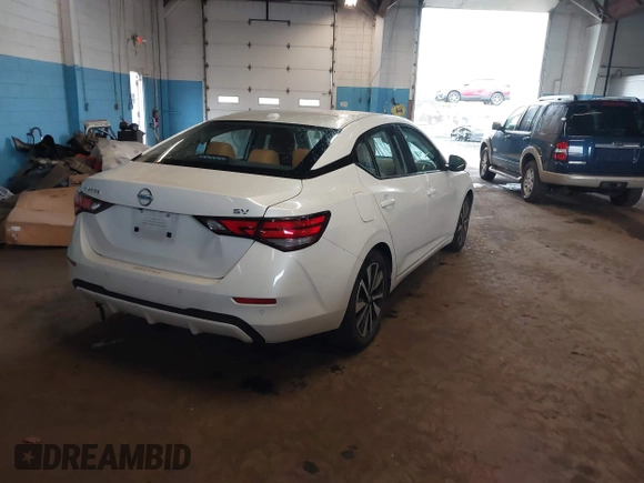 2022 Nissan Sentra SV with VIN 3N1AB8CV6NY311310, listed as a IAAI auction lot 41949877 with 39,706 mi miles and . Bid and sale history available at DreamBid. Image 4.