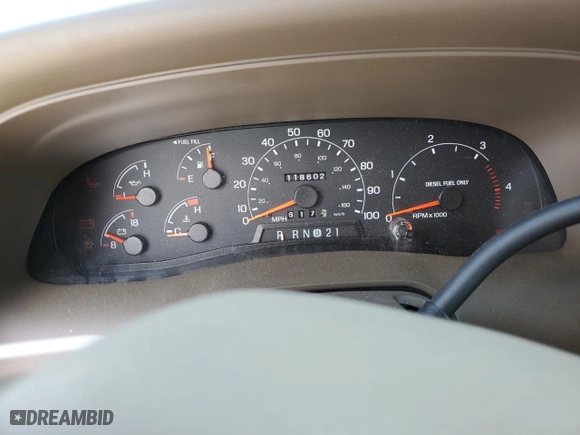2000 Ford Excursion Limited with VIN 1FMSU43F4YEB19023, listed as a Copart auction lot 45893895 with 118,602 mi miles and Salvage Title. Bid and sale history available at carsss.com. Image 9.
