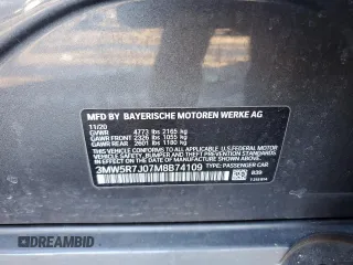2021 BMW 3 Series 330i xDrive z VIN 3MW5R7J07M8B74109, wystawiony jako Copart lot #45685435 z przebiegiem Nie podano mil oraz Szkoda całkowita • Salvage title. Historia ofert i sprzedaży dostępna na DreamBid. Obrazek 12.