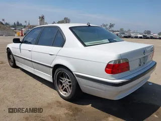 2001 BMW 7 Series 740iA with VIN WBAGG83451DN86421, listed as a IAAI auction lot 42104053 with 241,586 mi miles. Bid and sale history available at carsss.com. Image 3.