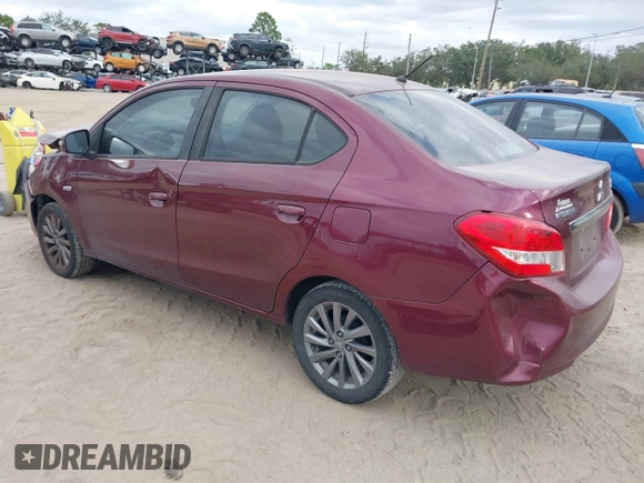 2017 Mitsubishi Mirage G4 SE with VIN ML32F4FJXHHF19834, listed as a IAAI auction lot 41309253 with 101,491 mi miles. Bid and sale history available at carsss.com. Image 3.