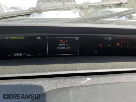 2021 Toyota Prius LE z VIN JTDKAMFPXM3169514, wystawiony jako Copart lot #63255095 z przebiegiem 49 546 mil mil oraz Szkoda całkowita • Salvage title. Historia ofert i sprzedaży dostępna na DreamBid. Obrazek 9.