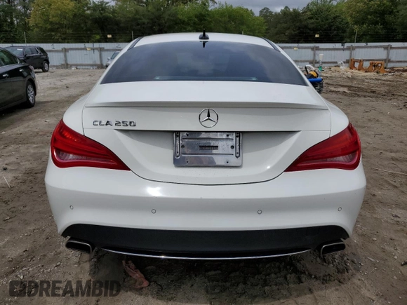 2016 Mercedes-Benz CLA 250 with VIN WDDSJ4EB8GN311296, listed as a Copart auction lot 55891515 with 139,192 mi miles and Salvage Title. Bid and sale history available at DreamBid. Image 6.