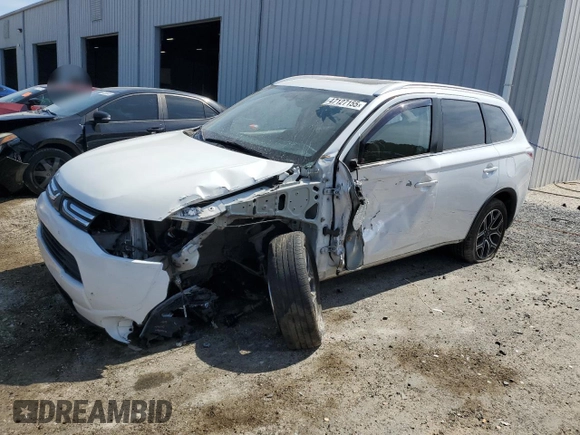 2015 Mitsubishi Outlander GT with VIN JA4JZ4AX7FZ003912, listed as a Copart auction lot 47127155 with 119,901 mi miles and Salvage title. Bid and sale history available at DreamBid. Image 1.