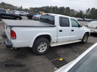 2003 Dodge Dakota Sport with VIN 1D7HL38X23S325843, listed as a Copart auction lot 47229595 with 248,467 mi miles and Salvage Title. Bid and sale history available at carsss.com. Image 3.