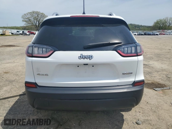 2019 Jeep Cherokee Latitude Plus with VIN 1C4PJMLB3KD405121, listed as a Copart auction lot 55974375 with 39,640 mi miles and Salvage title. Bid and sale history available at DreamBid. Image 6.