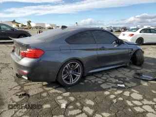 2016 BMW M4 with VIN WBS3R9C54GK338670, listed as a Copart auction lot 82713254 with 36,133 mi miles and Salvage title. Bid and sale history available at DreamBid. Image 3.