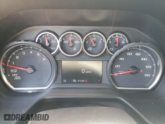 2021 Chevrolet Tahoe LT with VIN 1GNSCNKD7MR355575, listed as a Copart auction lot 53296505 with 91,928 mi miles and Salvage title. Bid and sale history available at DreamBid. Image 9.