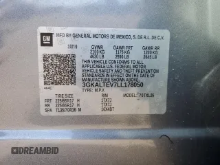 2020 GMC Terrain SLE with VIN 3GKALTEV7LL178050, listed as a Copart auction lot 51477965 with 68,886 mi miles and Salvage Title. Bid and sale history available at carsss.com. Image 15.