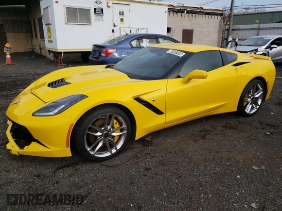2015 Chevrolet Corvette Z51 2LT with VIN 1G1YJ2D70F5102583, listed as a Copart auction lot 72058602 with 13,818 mi miles. Bid and sale history available at carsss.com. Image 1.