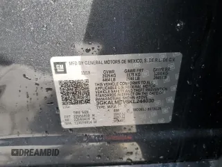 2019 GMC Terrain SLE with VIN 3GKALMEV8KL244030, listed as a Copart auction lot 53660025 with 142,220 mi miles and Salvage title. Bid and sale history available at DreamBid. Image 12.