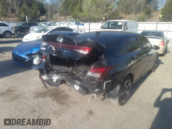 2023 Hyundai Elantra SEL with VIN KMHLS4AG1PU424103, listed as a IAAI auction lot 39127549 with 9,355 mi miles and . Bid and sale history available at DreamBid. Image 6.