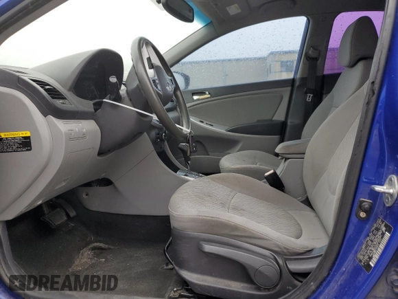 2012 Hyundai Accent GLS with VIN KMHCU4AE9CU098280, listed as a Copart auction lot 51658745 with 166,310 mi miles and Clean Title. Bid and sale history available at carsss.com. Image 7.
