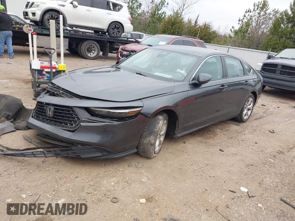 2023 Honda Accord LX with VIN 1HGCY1F22PA010085, listed as a IAAI auction lot 41675755 with Not Provided miles and . Bid and sale history available at carsss.com. Image 2.