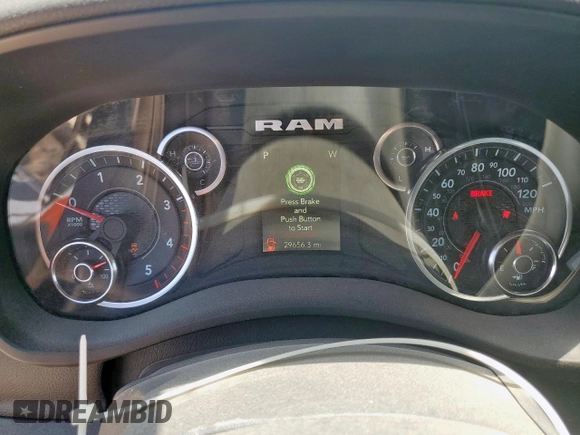2024 Ram 2500 Big Horn with VIN 3C6UR5DL6RG105991, listed as a Copart auction lot 57835485 with 29,656 mi miles and Salvage title. Bid and sale history available at DreamBid. Image 9.