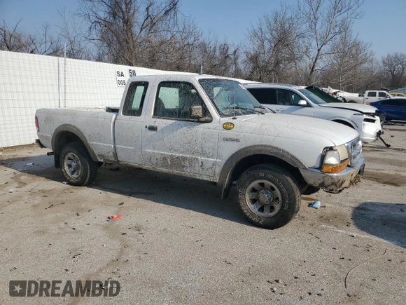 2000 Ford Ranger XL with VIN 1FTZR15VXYPB20317, listed as a Copart auction lot 48925385 with 150,498 mi miles and Salvage Title. Bid and sale history available at carsss.com. Image 4.
