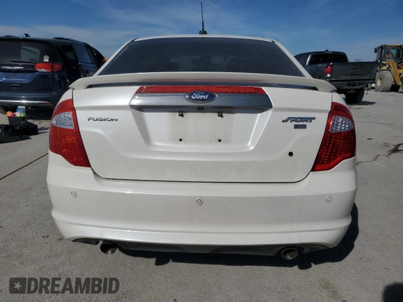 2012 Ford Fusion SPORT with VIN 3FAHP0DC0CR172218, listed as a Copart auction lot 46711535 with 289,274 mi miles and Salvage Title. Bid and sale history available at carsss.com. Image 6.