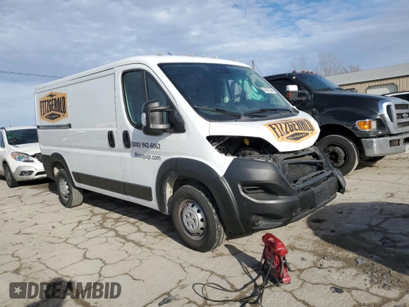 2023 Ram ProMaster Cargo with VIN 3C6LRVAG8PE503411, listed as a Copart auction lot 84012384 with Not Provided miles and Salvage Title. Bid and sale history available at DreamBid. Image 4.